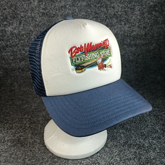 Bob Marriotts Fly Fishing Store Hat Cap Simms Snapback Trucker - Picture 1 of 9
